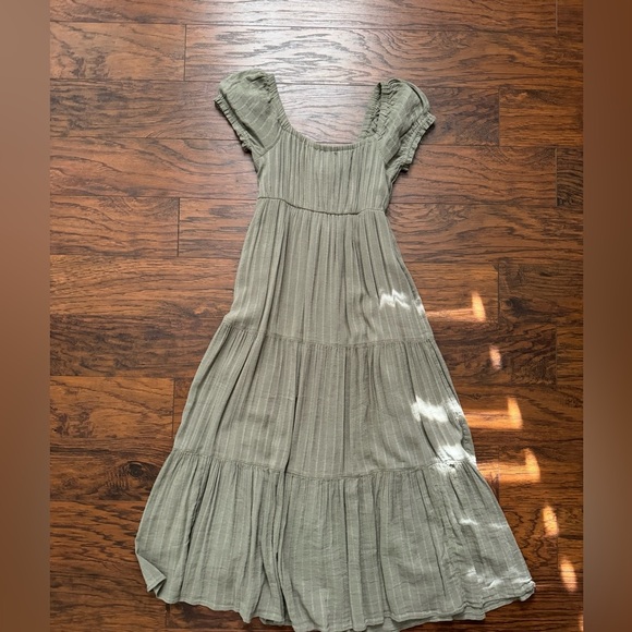 American Eagle Green A Line Maxi Dress - Picture 4 of 4